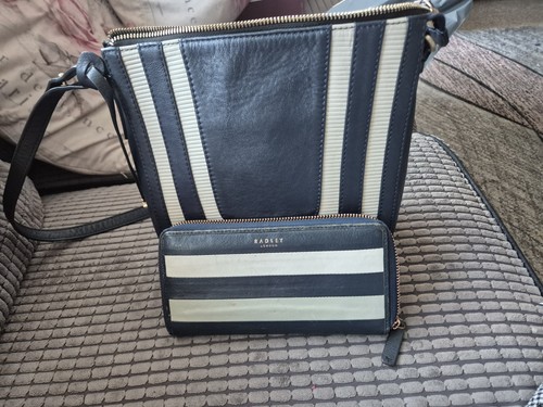 Radley bag and purse navy - and, purse.