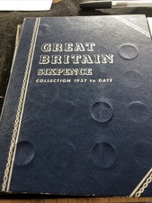 GT BRITAIN WHITMAN SIX PENCE FOLDER 1937 - DATE 1967 COMPLETE