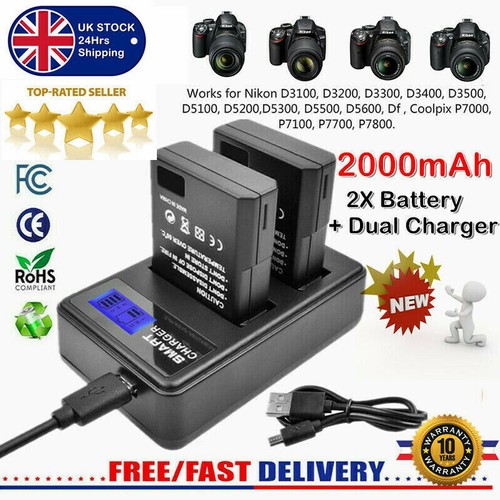 2000mah el14 en - 2x, en-el14
