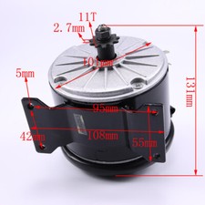 36v 350w Brush Electric Motor
