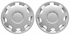 2 x14" Inch Caravan Motorhome Wheel Trims Rims Hub Caps  - SILVER