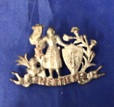 St. Joan of Arc Antique Bronze Enamel Pilgrims Badge Armentieres - FREE POSTAGE