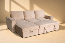 Fabric 3 Seater Pullout L