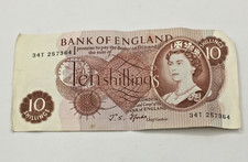 1960's Ten Shilling Banknote