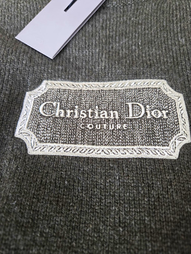Dior green cashmere - green, logo