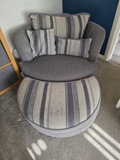 Striped Grey Swivel Cuddle