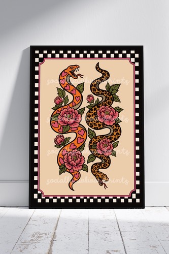 Snake wall art - art, print