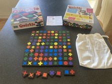 Quirkle Board Game for 2-4 Players Complete Set, Box Includes Bag And Instructs.