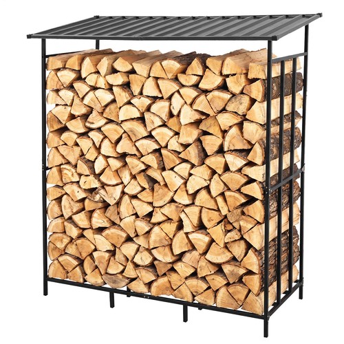 Metal log rack firewood - rack,
