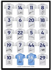 Leeds United 2025-2026 Shirts Signed A4 Poster Prints Gifts For Football Fans