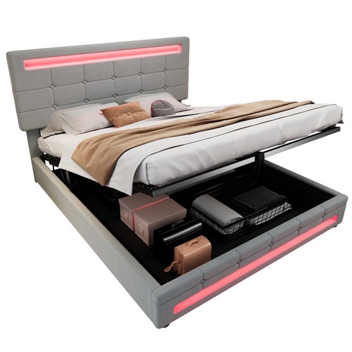 Upholstered bed 4ft6 double - bed,