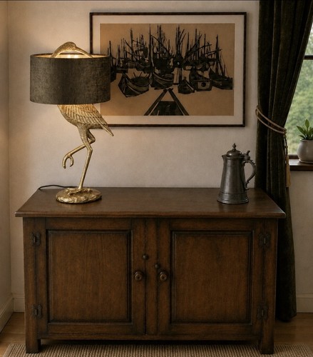 New next brass crane - brass,