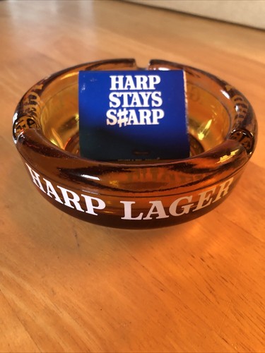 Harp lager ashtray and - lager,
