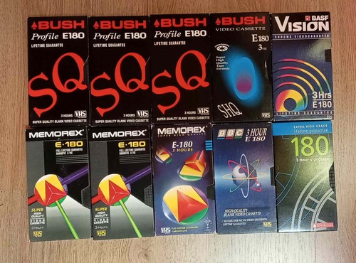 Blank vhs video - 10, tapes