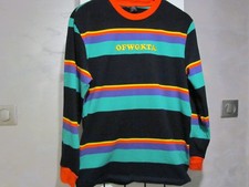 Ofwgkta Odd Future Wolf Gang Kill Them All Striped Shirt Sweater Size M