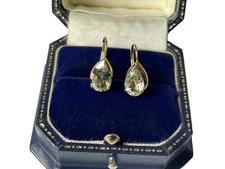 4ct Prasiolite Earrings 14ct