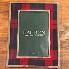 Ralph Lauren Plaid Photo Frame