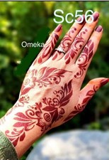 2 X India Henna Stencils