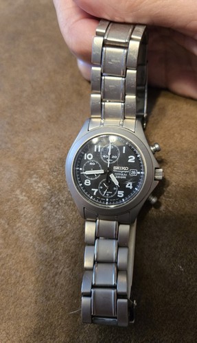 Seiko chronograph titanium - chronograph,