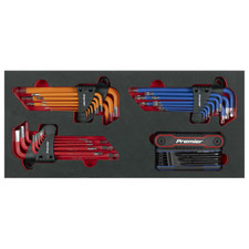 Sealey Tools Premier Master Allen Torx Bit Key 43 Piece Set In Foam Tray FD25