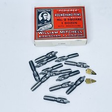 Calligraphy Pen Nibs William Mitchell Pedigree Vintage No 2 Square 12 pieces