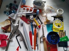 Large Job Lot Of Sewing Tools And Accessories Needles Beads Fasteners Cutters