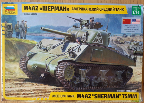 Zvezda medium tank m4a2 - zvezda, 1/35