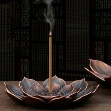 Alloy Lotus Incense Burner