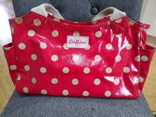 Cath Kidston Women's Bag. Red Spot. Interior Pocket. Side Pockets.