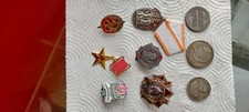 9 Pcs  Historical  Collection Russian Empire Military Badges &Coins Memorabilia