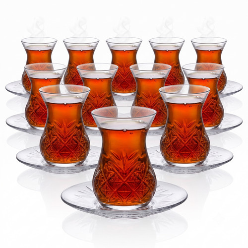 Turkish glass tea cups - x,
