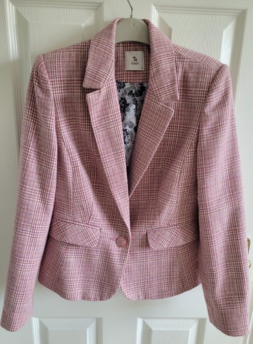 Pink tweed jacket - jacket, 8