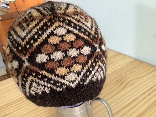 Fairisle beanie 100 shetland - fairisle,