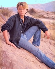 River Phoenix Posing In Blue