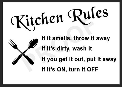 Kitchen rules retro - kitchen, metal