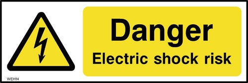 Danger electric shock - electric,