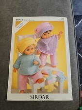 Lovely  baby Girls doll clothes, knitting patterns Dk