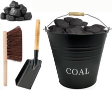 Metal Coal Bucket Fireplace