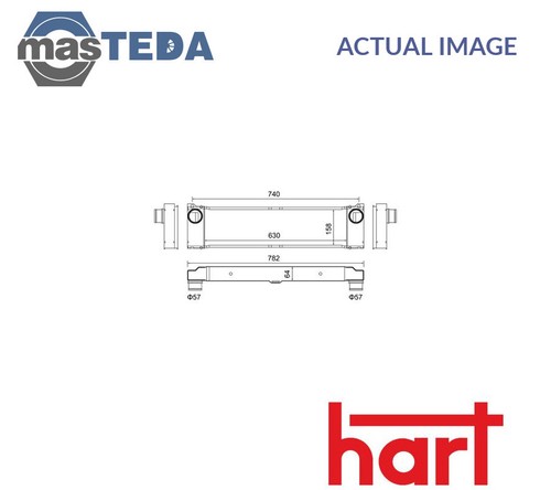 612 836 intercooler radiator - 612,