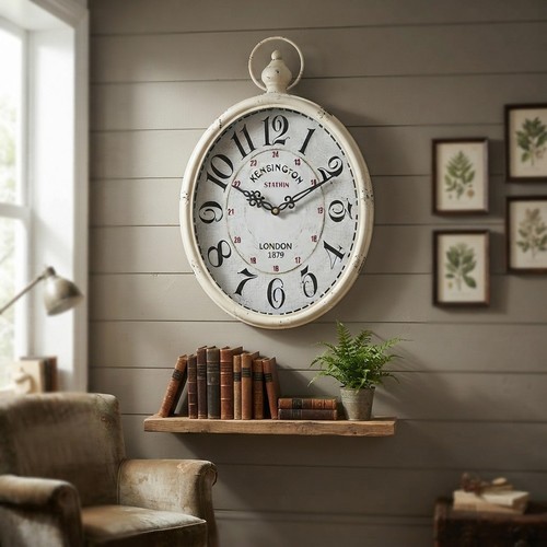 Rustic oval silent - silent, wall