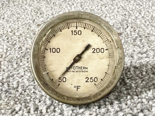 Vintage temperature gauge - vintage,