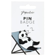 BULK BUY 20 x PIN BADGE Enamel high quality - Sleeping Panda - Paperchase