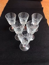 Stunning Set Of Six Cut Glass