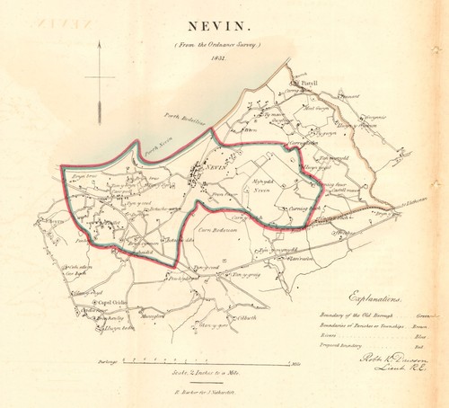 Nevin nefyn borough town - nevin/nefyn, plan