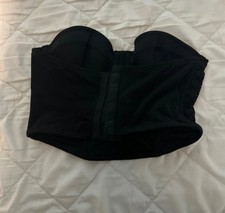 Black Mesh Corset Top With Lace Sexy Ladies Burlesque Lingerie Waist Training S