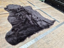 Dark brown genuine sheepskin - dark,