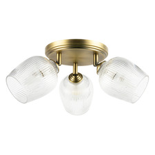 Antique Brass Triple Spot