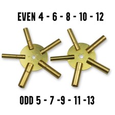 CLOCK WINDING KEYS brass