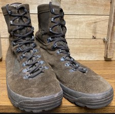 British Army Meindl Suede Brown Lightweight Combat Boots Size 12W UK- Damaged