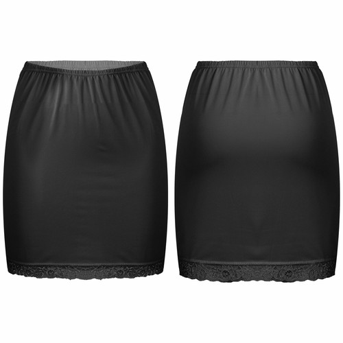 Women satin half slip - women's, lace